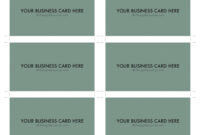 Business Card Size Template PSD For Professional Branding