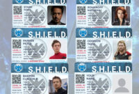 Shield Identification Card Template