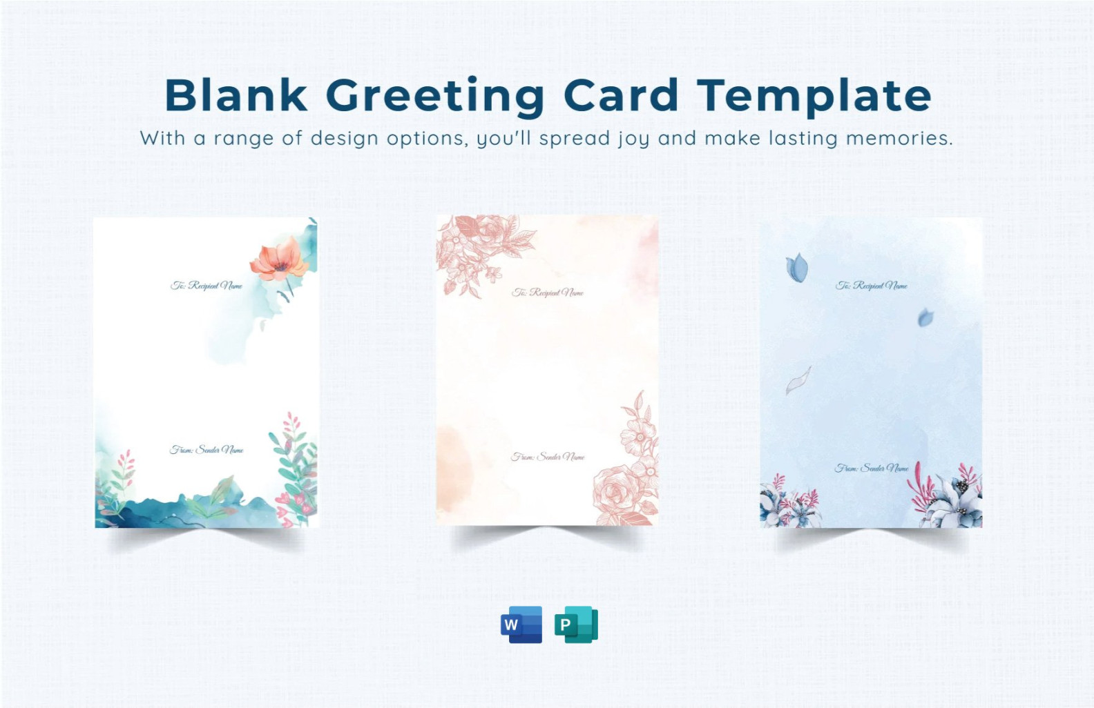 Blank Card Templates in Word - FREE Download  Template