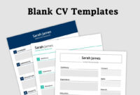 Free Blank CV Template Download: Professional And Customizable Options