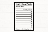 Blank Food Label Template For Regulatory Compliance