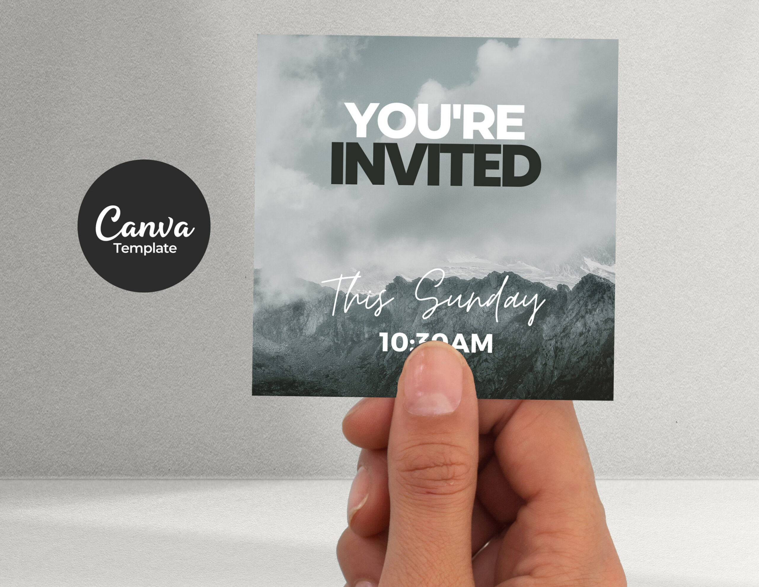 Church Invite Card Template - Etsy