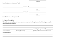 Share Farming Agreement Template