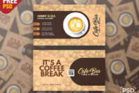 Elegant Coffee Business Card Template: Free Download