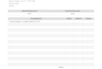 Blank Bank Statement Template For Download