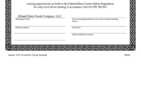 Safe Driving Certificate Template