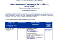 Erasmus Bilateral Agreement Template: A Framework For Collaborative Education