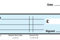 Blank Cheque Template For Formal Use