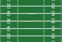 Blank Football Field Template: A Versatile Tool For Coaches And Players