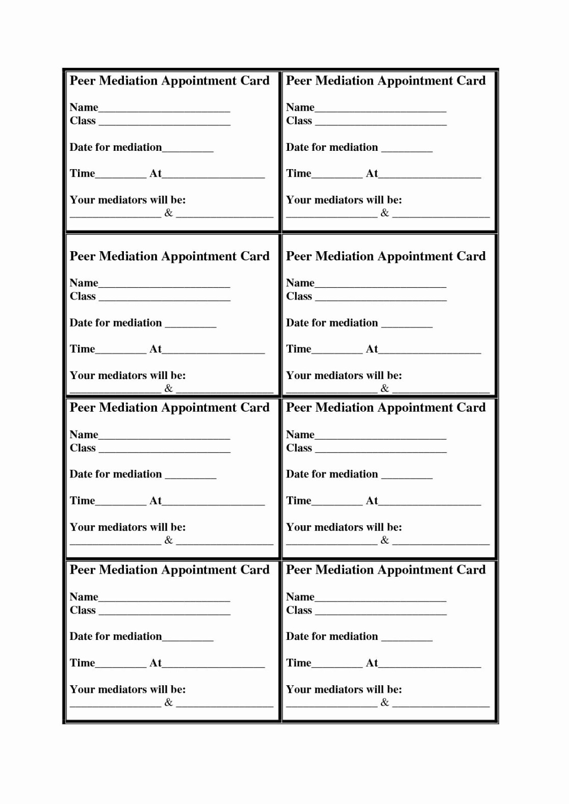 Free Appointment Schedule Template