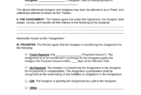 Claim Assignment Agreement Template