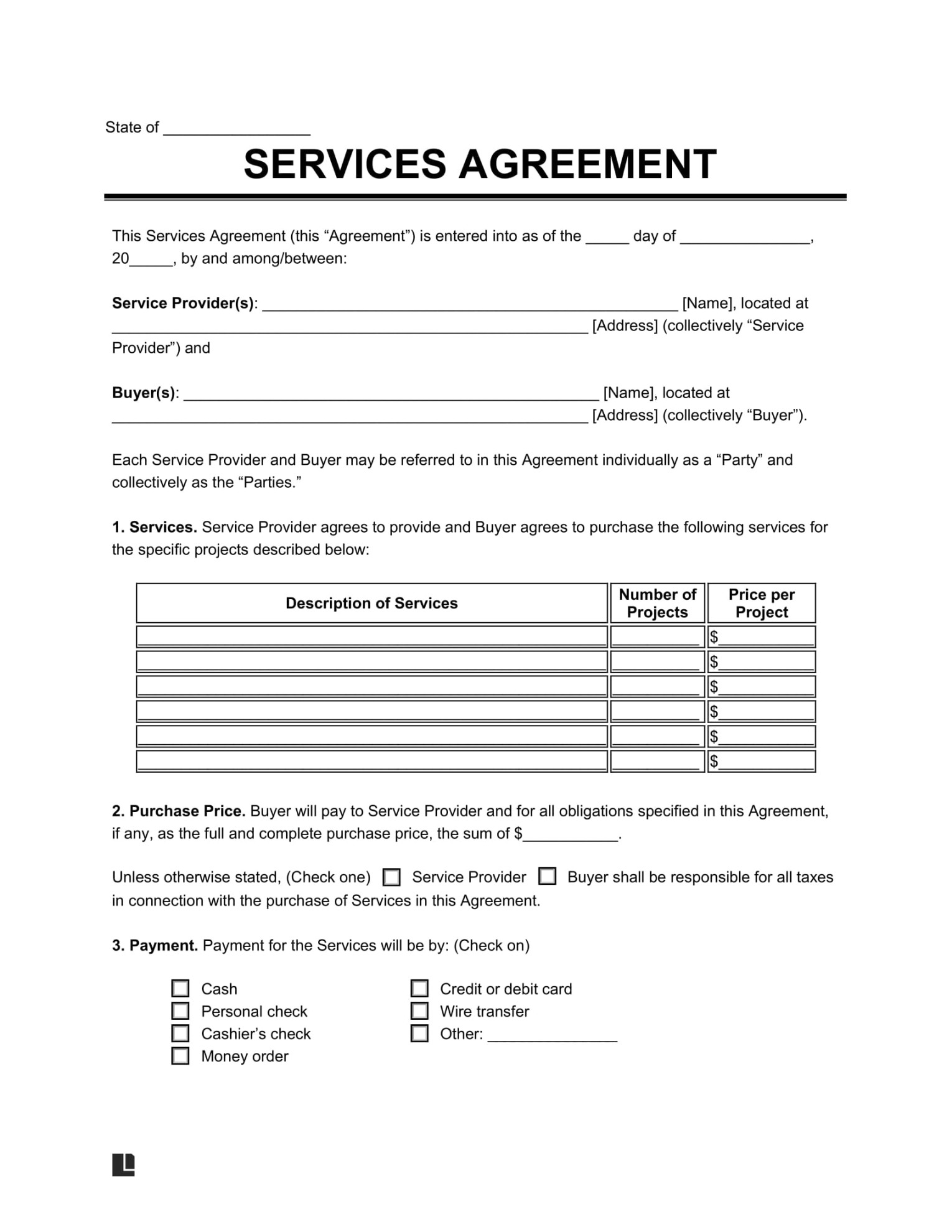 Free Business Contract Templates & Agreements  PDF & Word