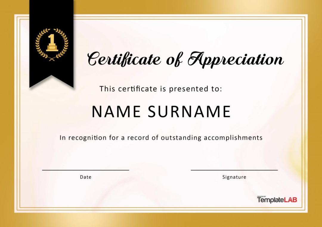 Free Certificate of Appreciation Templates and Letters