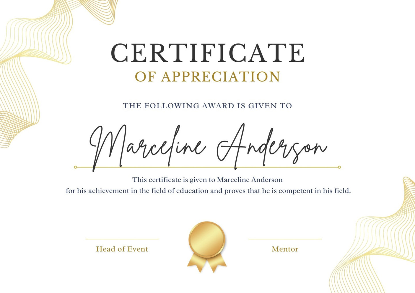 Free, custom printable appreciation certificate templates  Canva