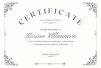 University Graduation Certificate Template