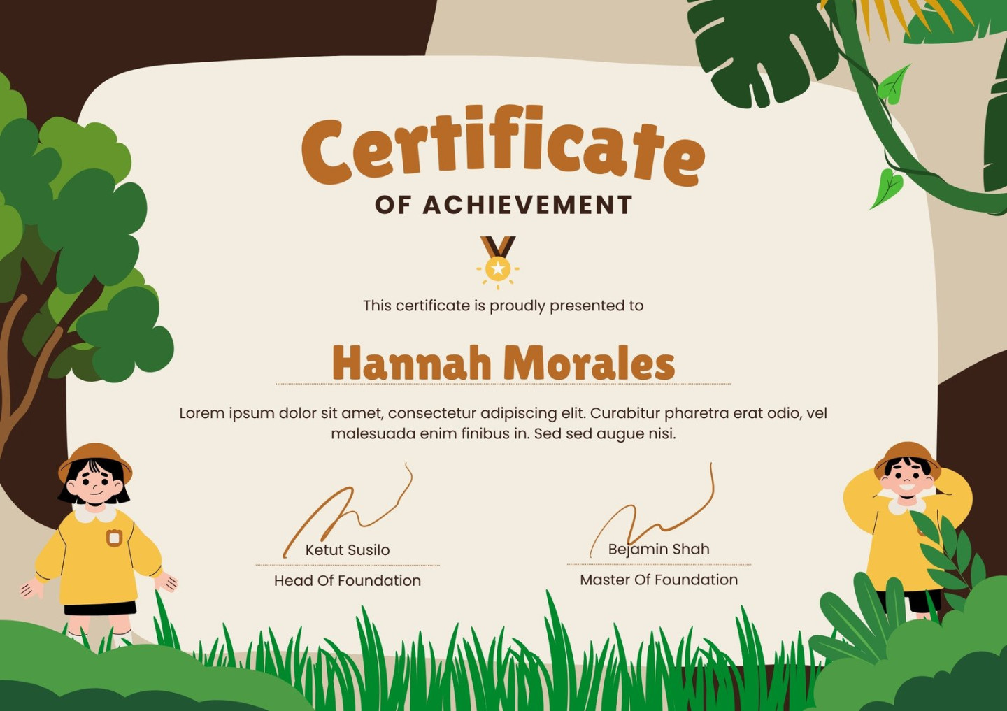 Free custom printable funny certificate templates  Canva