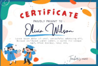 Certificate Of Achievement For Young Learners