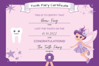 Tooth Fairy Certificate Template: A Complimentary Printable Resource