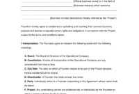 Co-Founder Separation Agreement Template