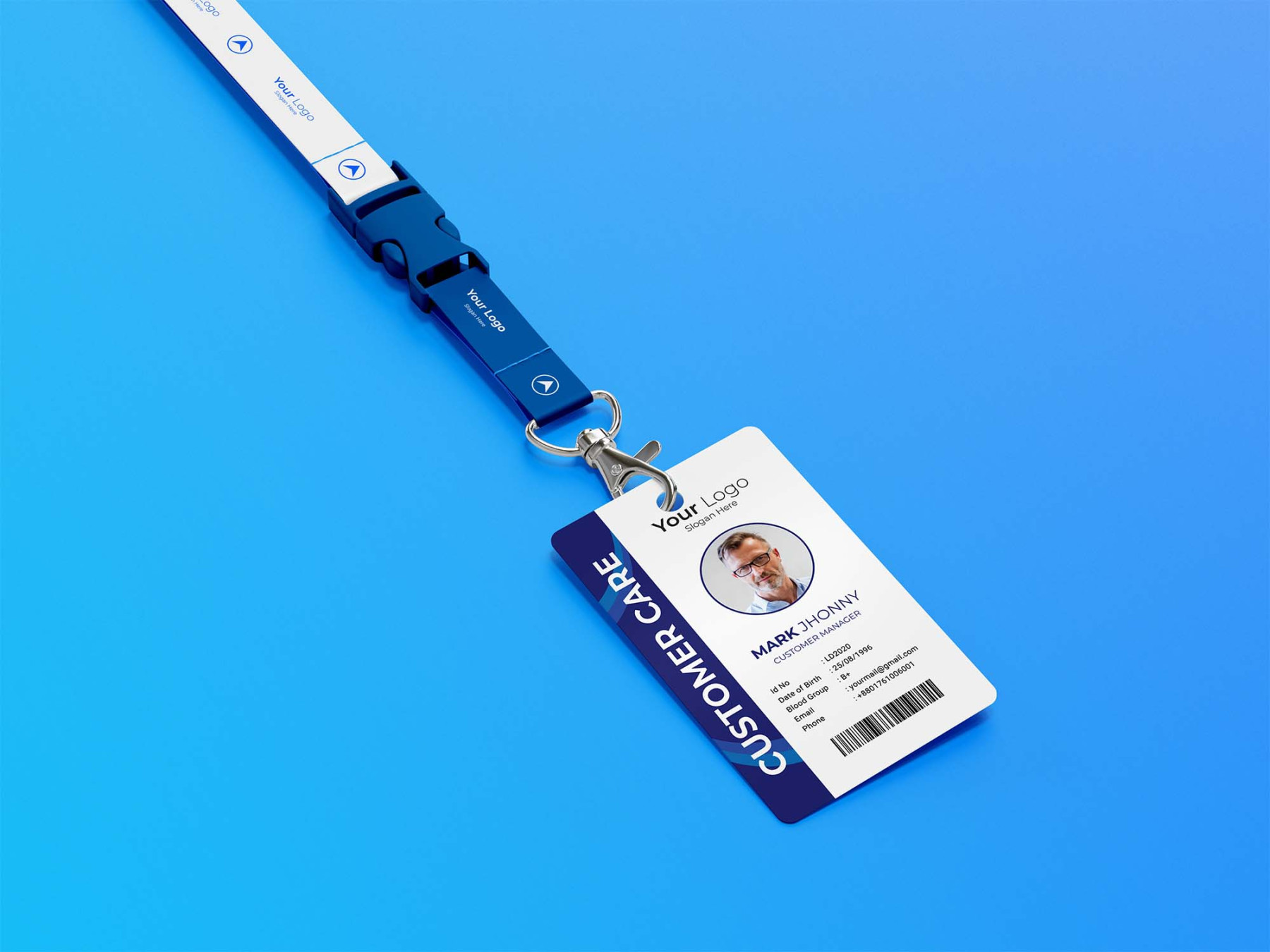 Free ID Card Template (AI)