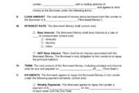 Blank Loan Agreement Template