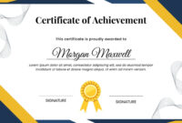 High-Resolution Certificate Template For Formal Occasions