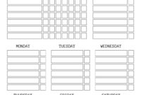 Standard Cleaning Schedule Template