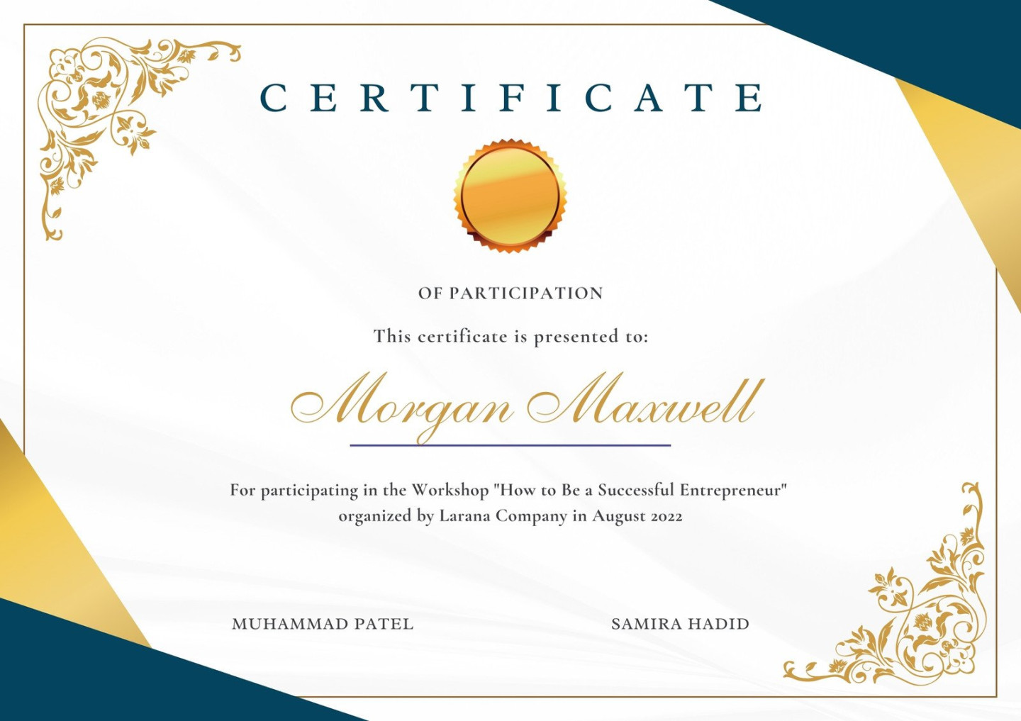 Free printable, customizable workshop certificate templates  Canva