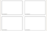 Queue Card Template For Formal Presentations