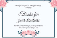 Heartfelt Acknowledgement: A Template For Formal Sympathy Thank You Cards