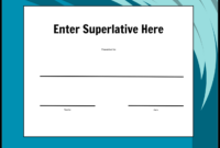 Exemplary Achievement Certificate Template