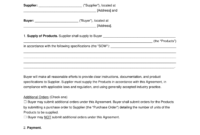 Manufacturing Supply Agreement Templates: A Comprehensive Guide