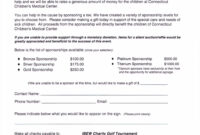 Golf Tournament Sponsorship Agreement Template