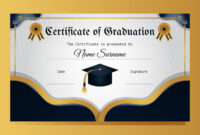 Elegant Free Printable Graduation Certificate Templates