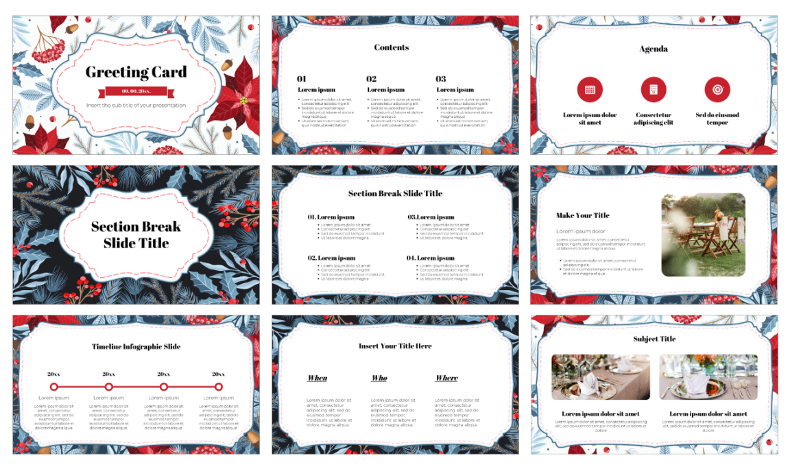 Greeting Card Free Google Slides Theme and PowerPoint Template