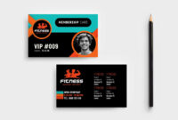 Gym Membership Card Template