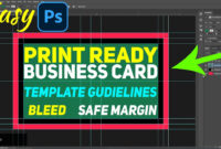 Professional Business Card Template With Bleed Area In Formal English