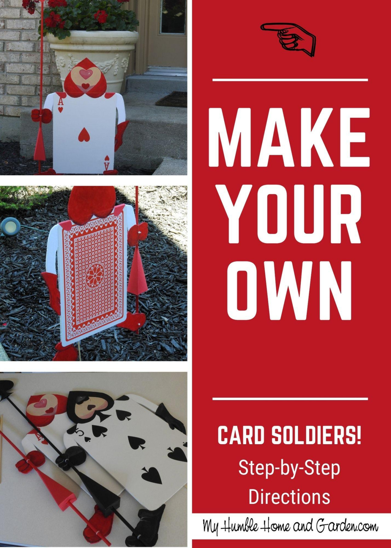 How To Easily Make Alice in Wonderland Card Soldiers - My Humble