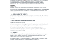 Intellectual Property Assignment Agreement Template