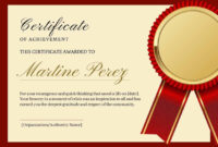 Life-Saving Award Certificate Template