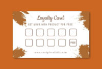 Loyalty Card Design Template For Enhanced Customer Engagement