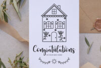 Formal Moving Home Cards Template