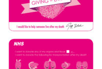 Organ Donor Card Template