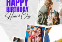 A Personalized Birthday Card Collage Template