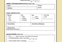 Dog Vaccination Certificate Template