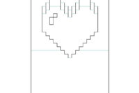 Pixel Heart Pop-Up Card Template: A Digital Guide To Crafting Engaging Paper Art