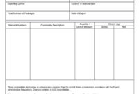 Certificate Of Origin Form Template