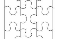 A Blank Jigsaw Piece Template For Custom Puzzle Creation