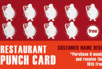 Free Business Punch Card Template For Professional Use