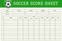 Soccer Player Performance Evaluation Template